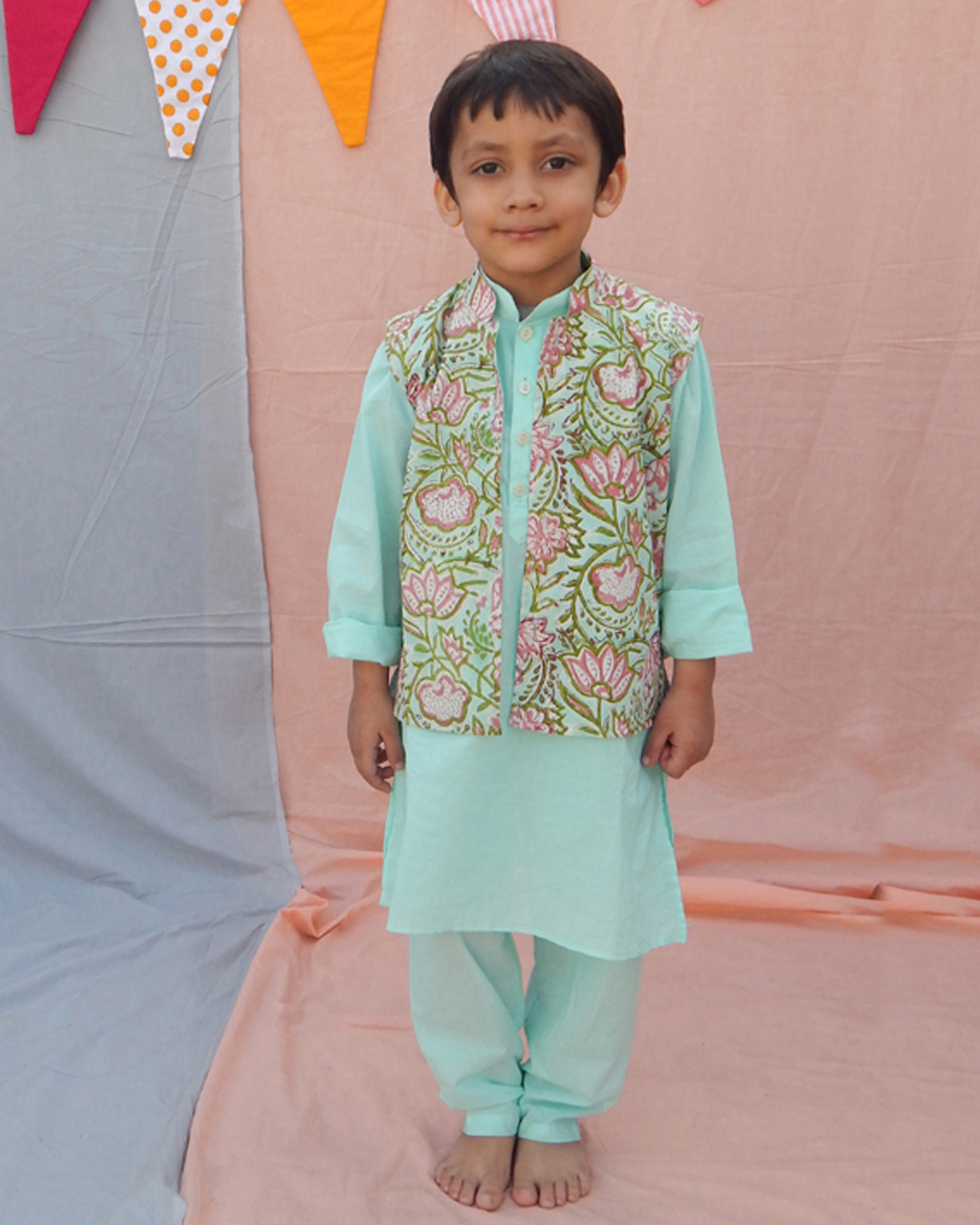 Ice Blue Kurta Set