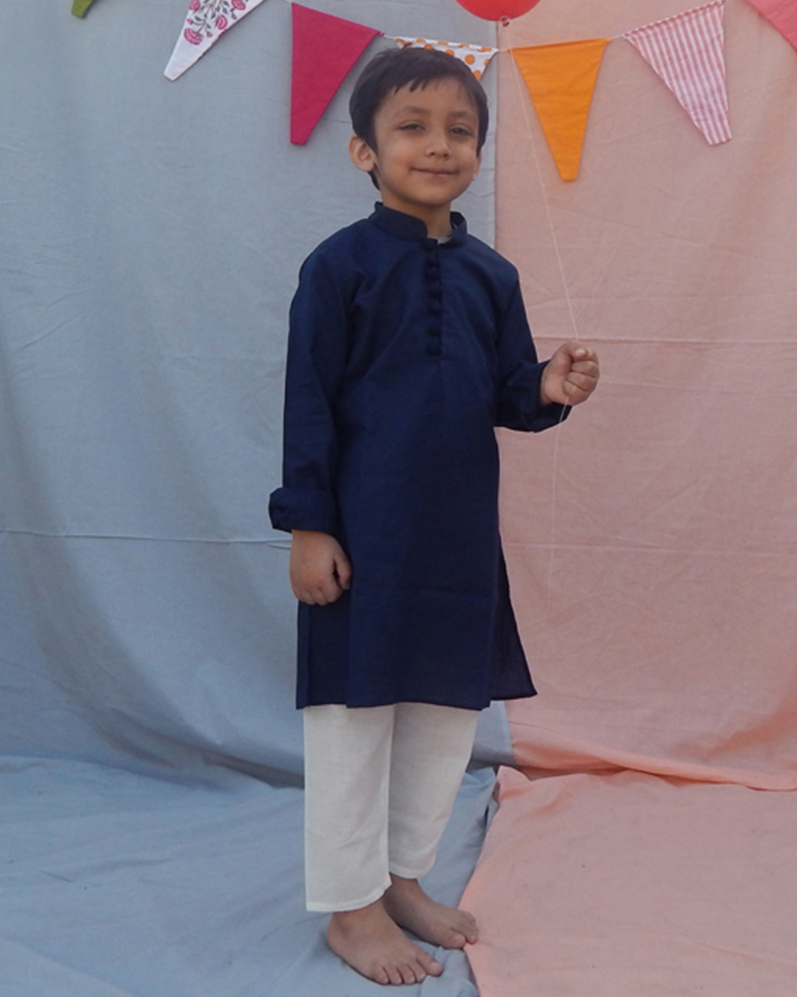 Navy Blue Kurta Set