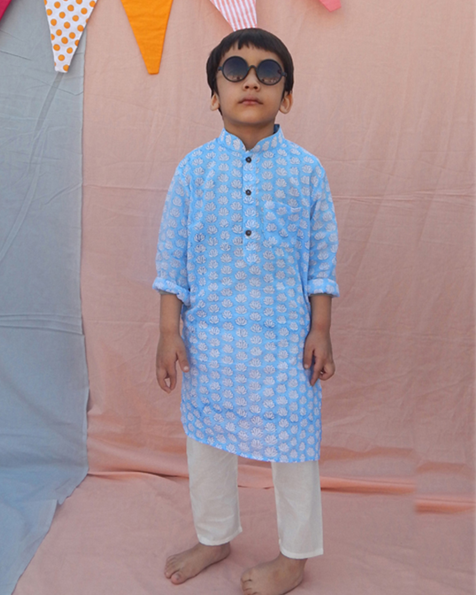 Powder Blue Kurta Set