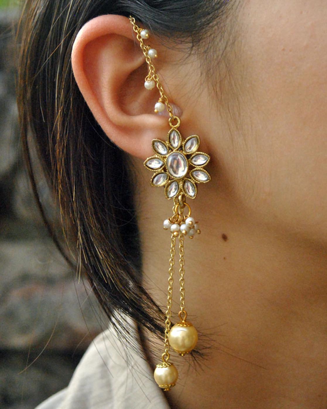 Kundan Kanauti Earrings