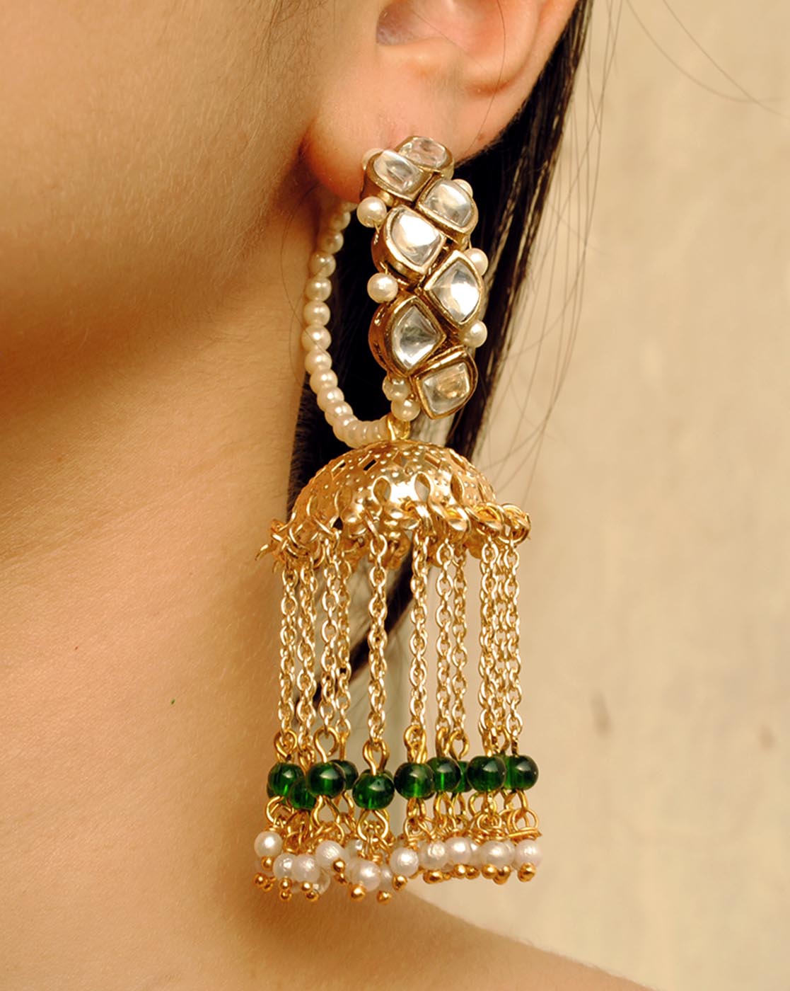 Joyful Jhoomar Hoop Earrings