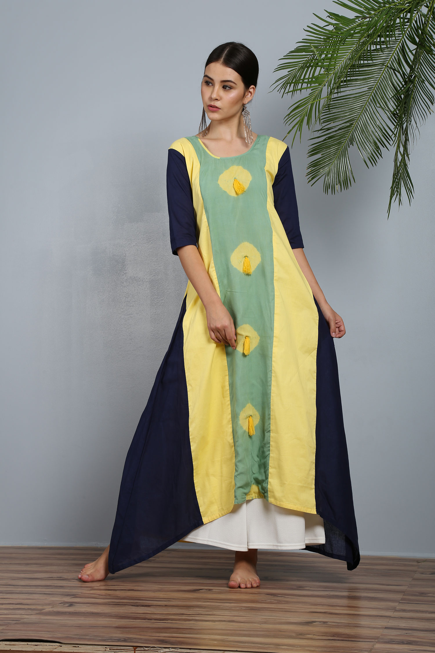 Peshwa pastel angrakha