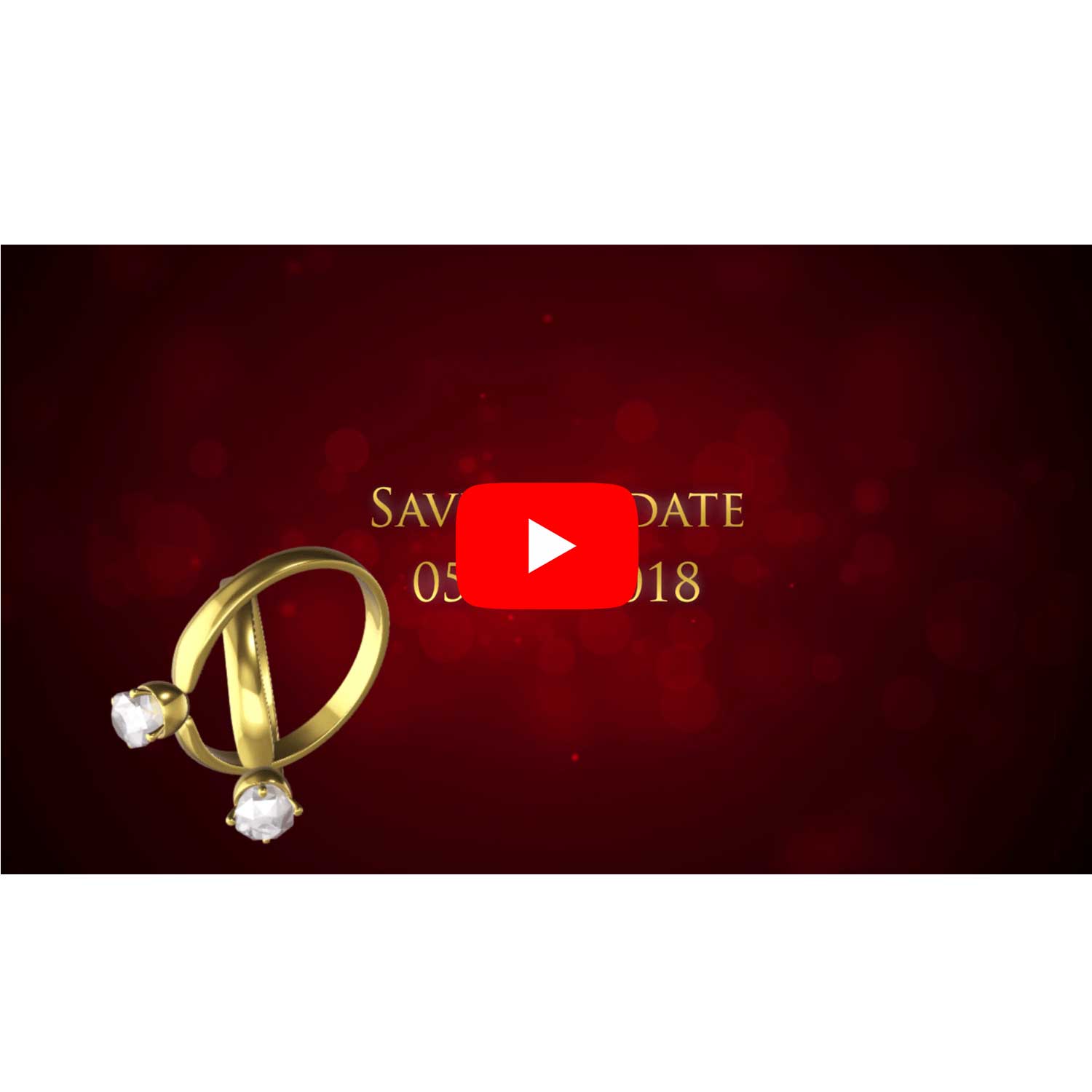 Diamond Theme Engagement Invitation