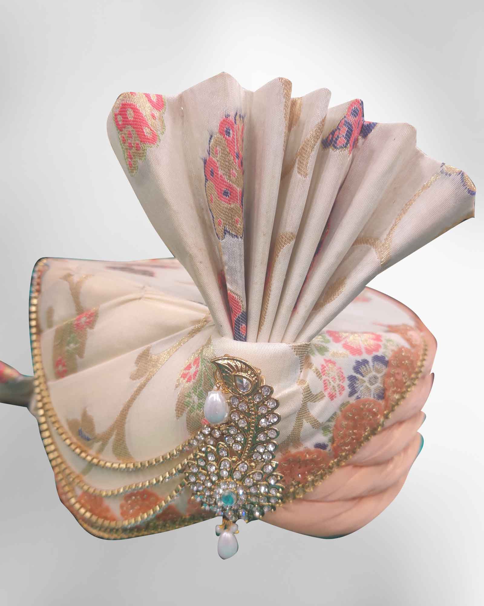 Floral Pattern Groom Safa 87416