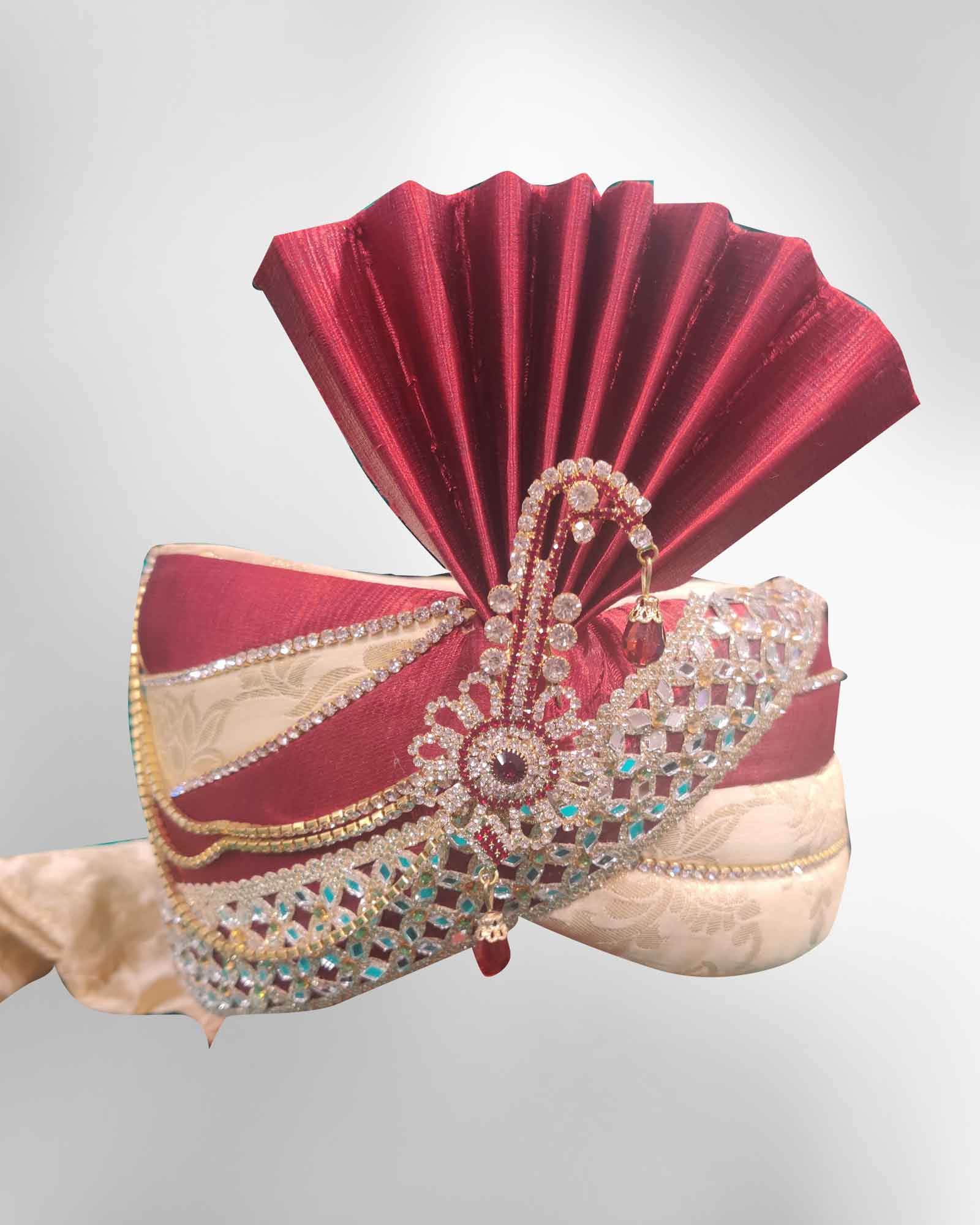 Red Cream Safa for Men 87406