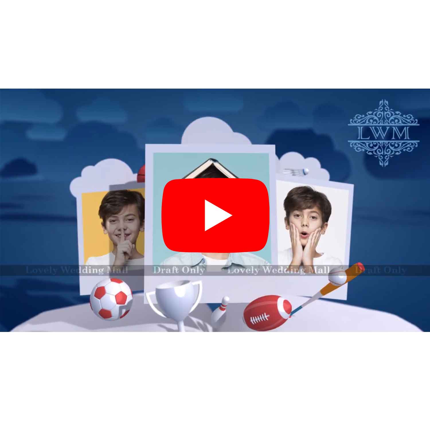 Horizontal Fun Birthday Invitation