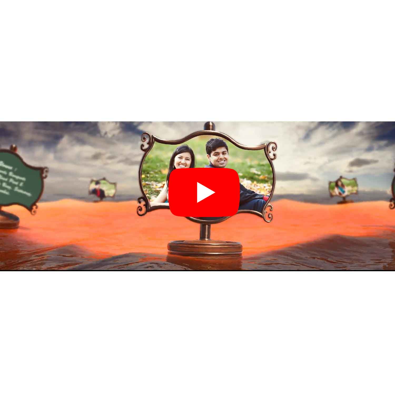 Floating Board Wedding Invitation