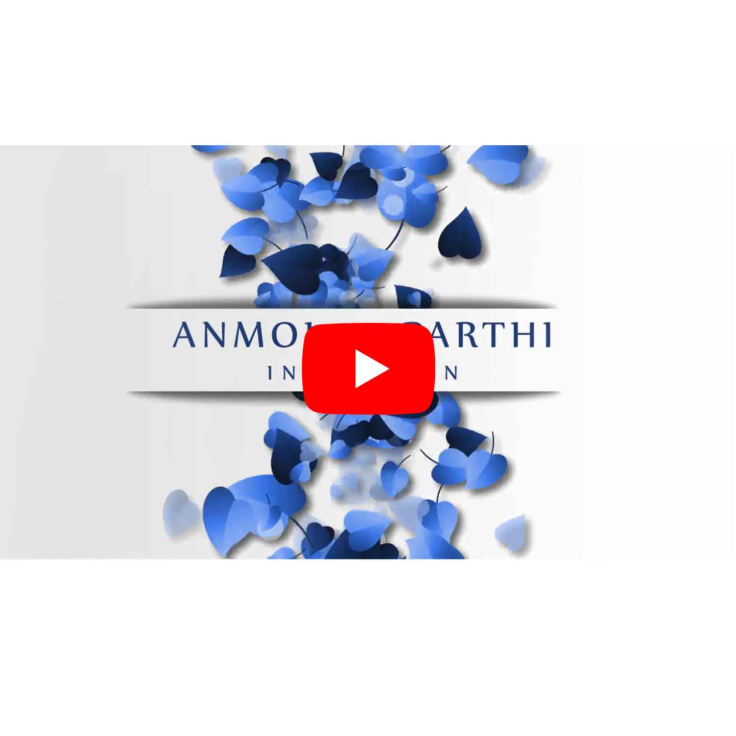 Blue Petals Wedding Invitation Video