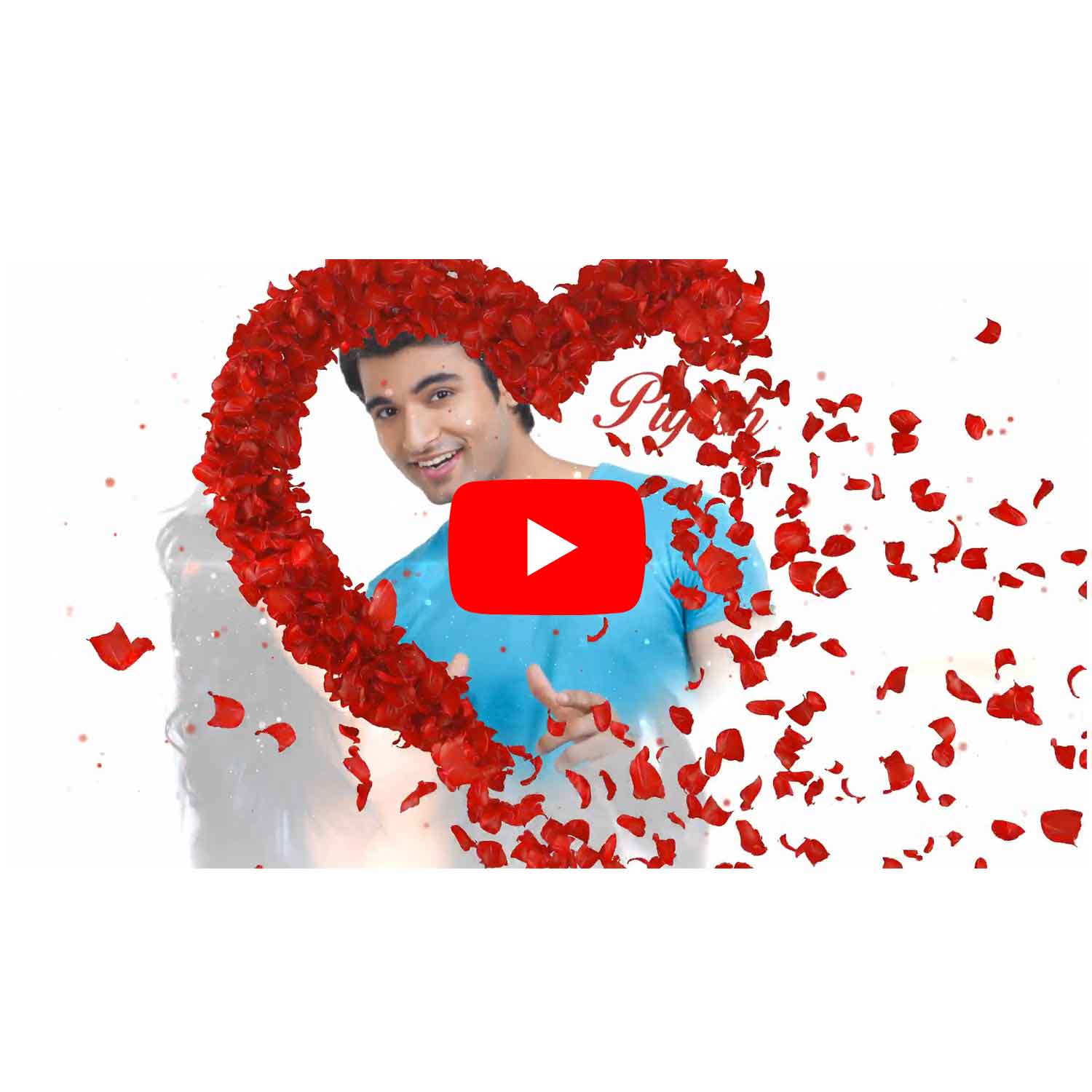 Rose Heart Wedding Invitation