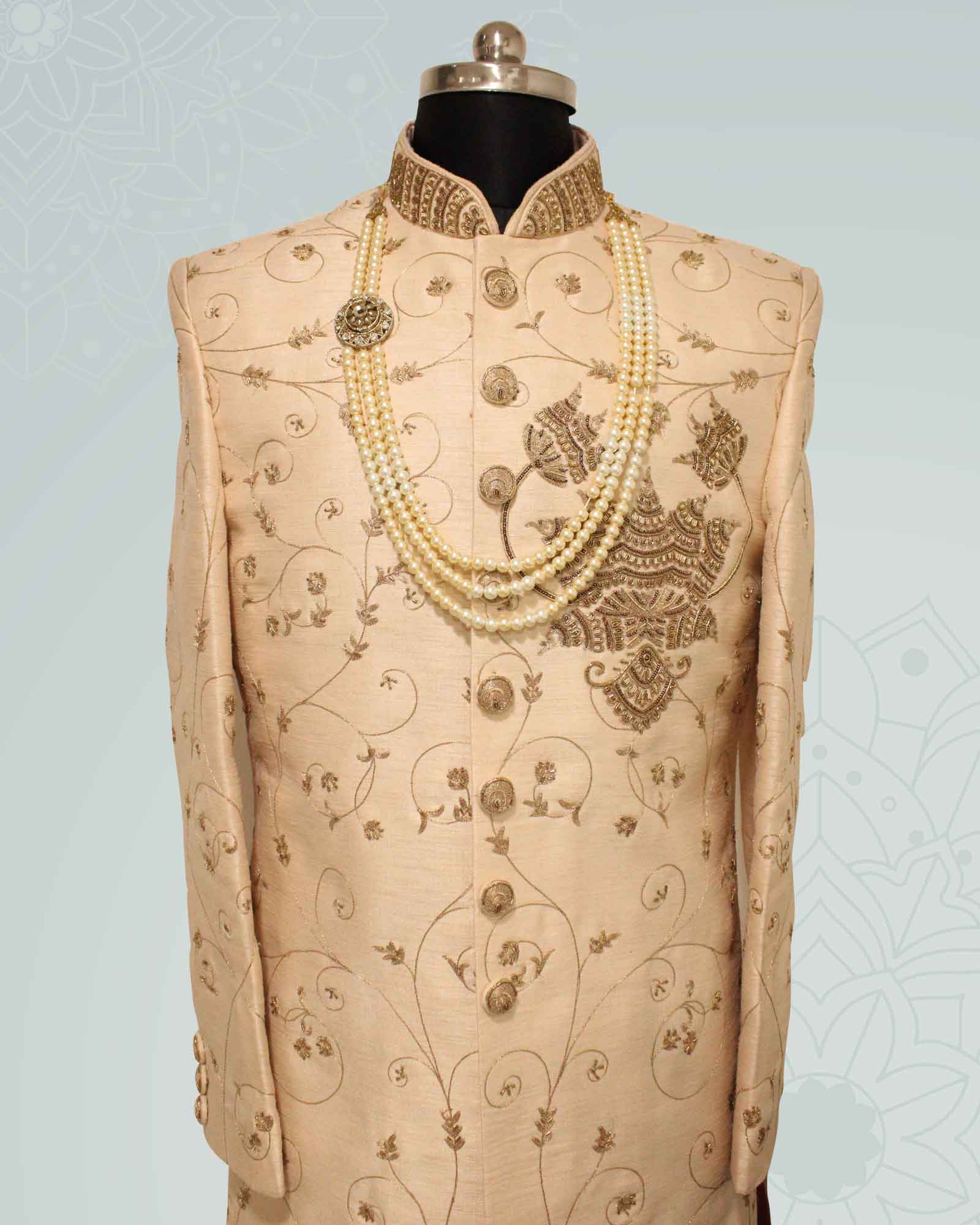 Cream Pearl Mala - LWMMB004