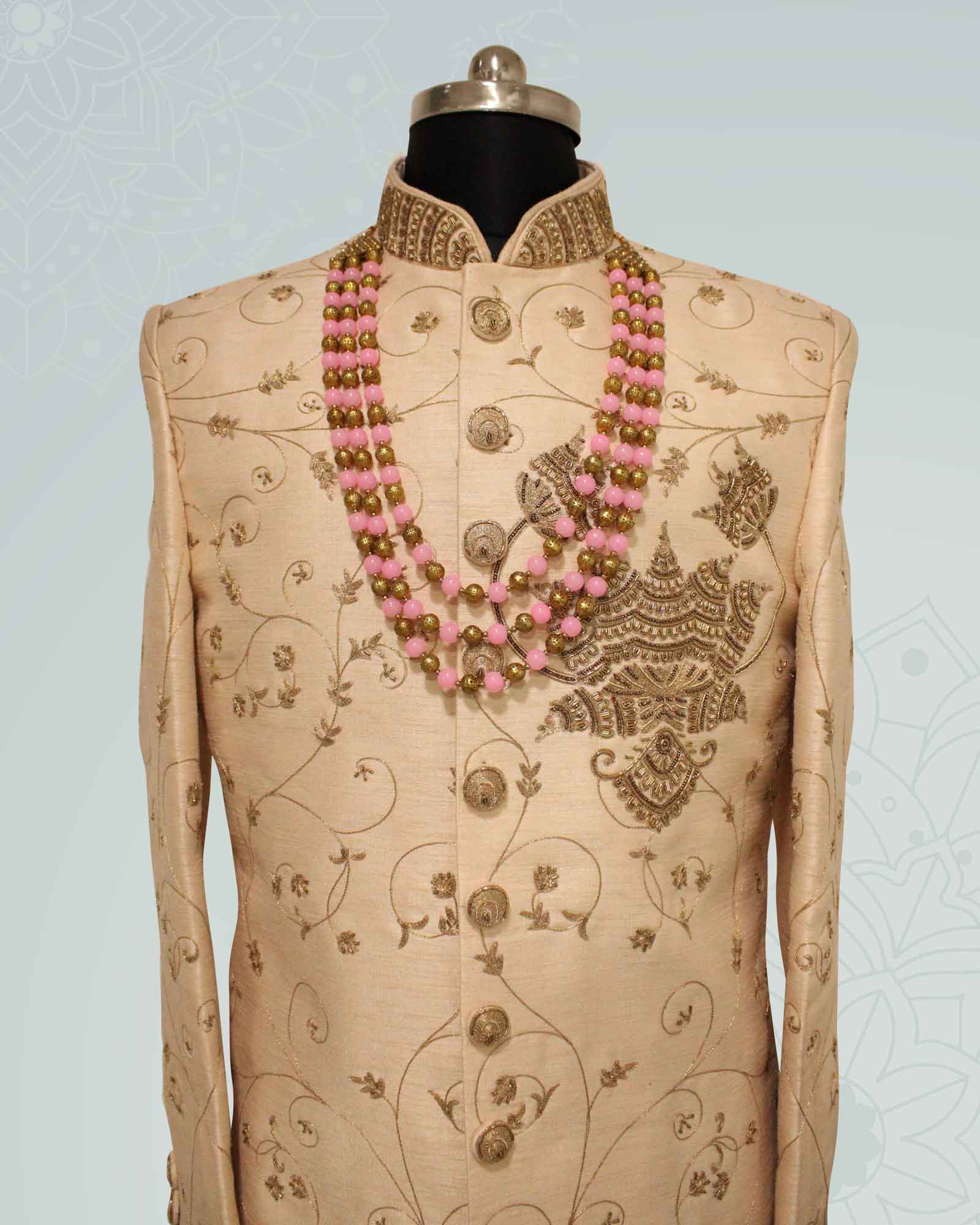 Pink Gold Pearl Mala - LWMMB011