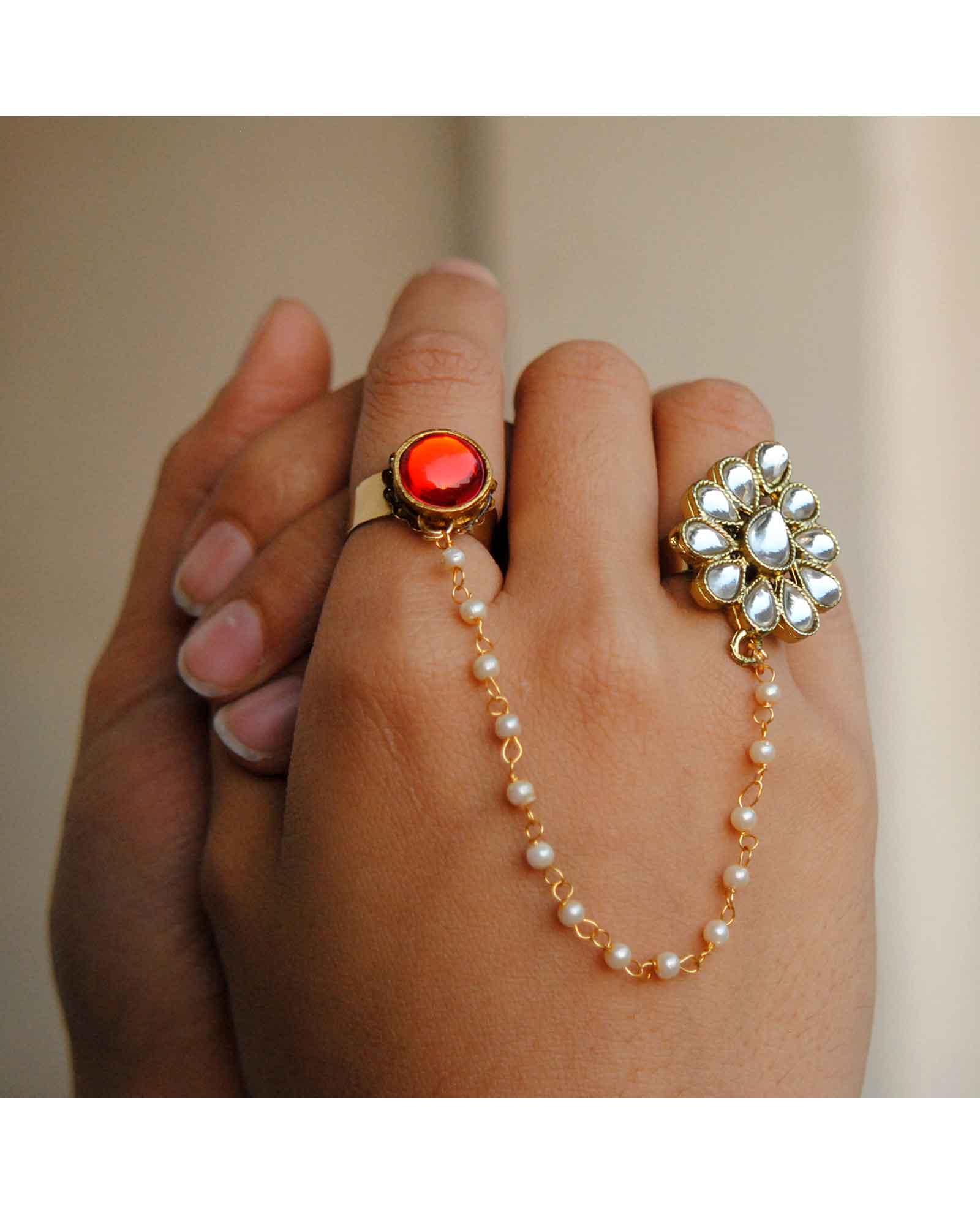 The Dynamic Duo Red Round Ring