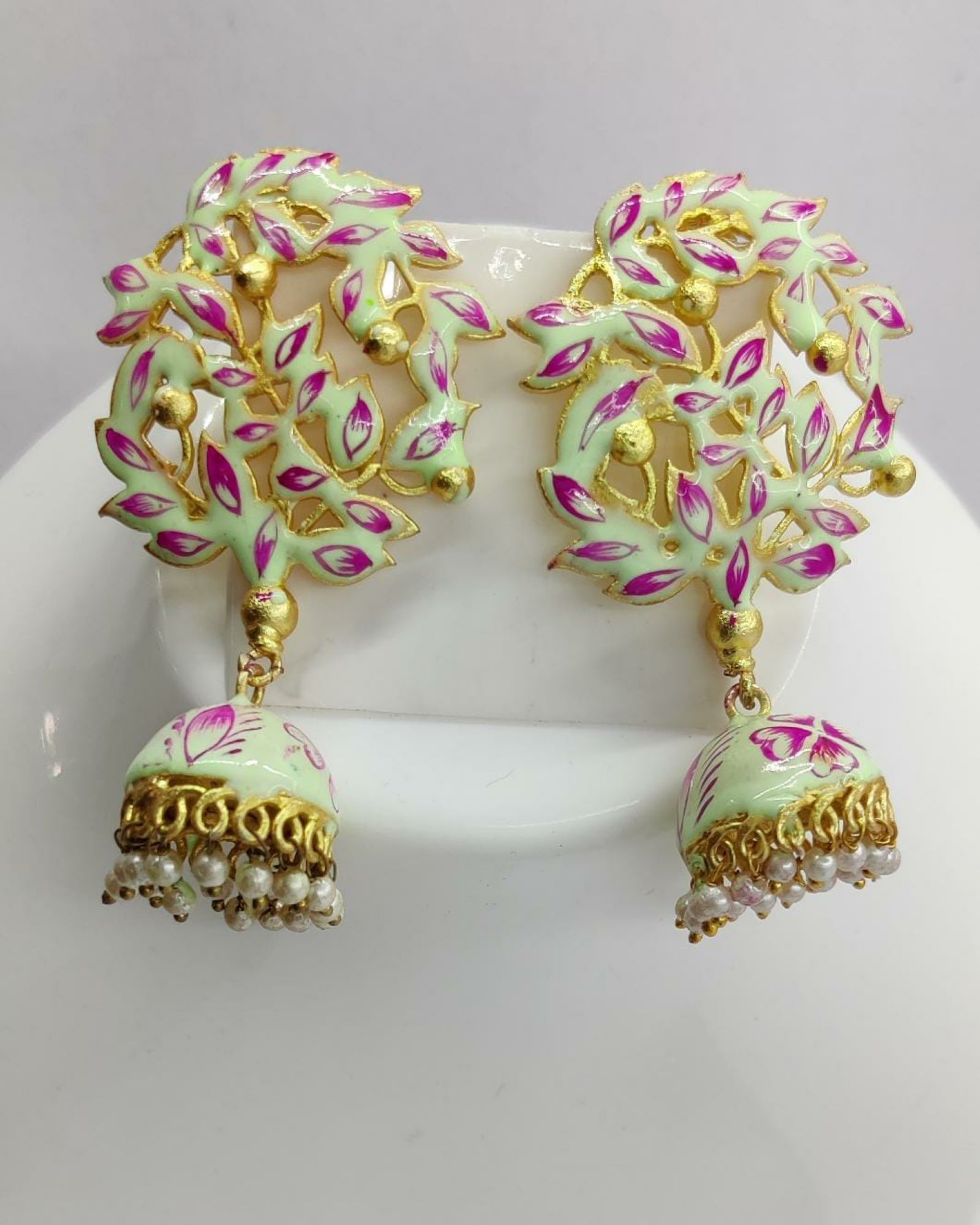 Antique Temple Design Jhumkas
