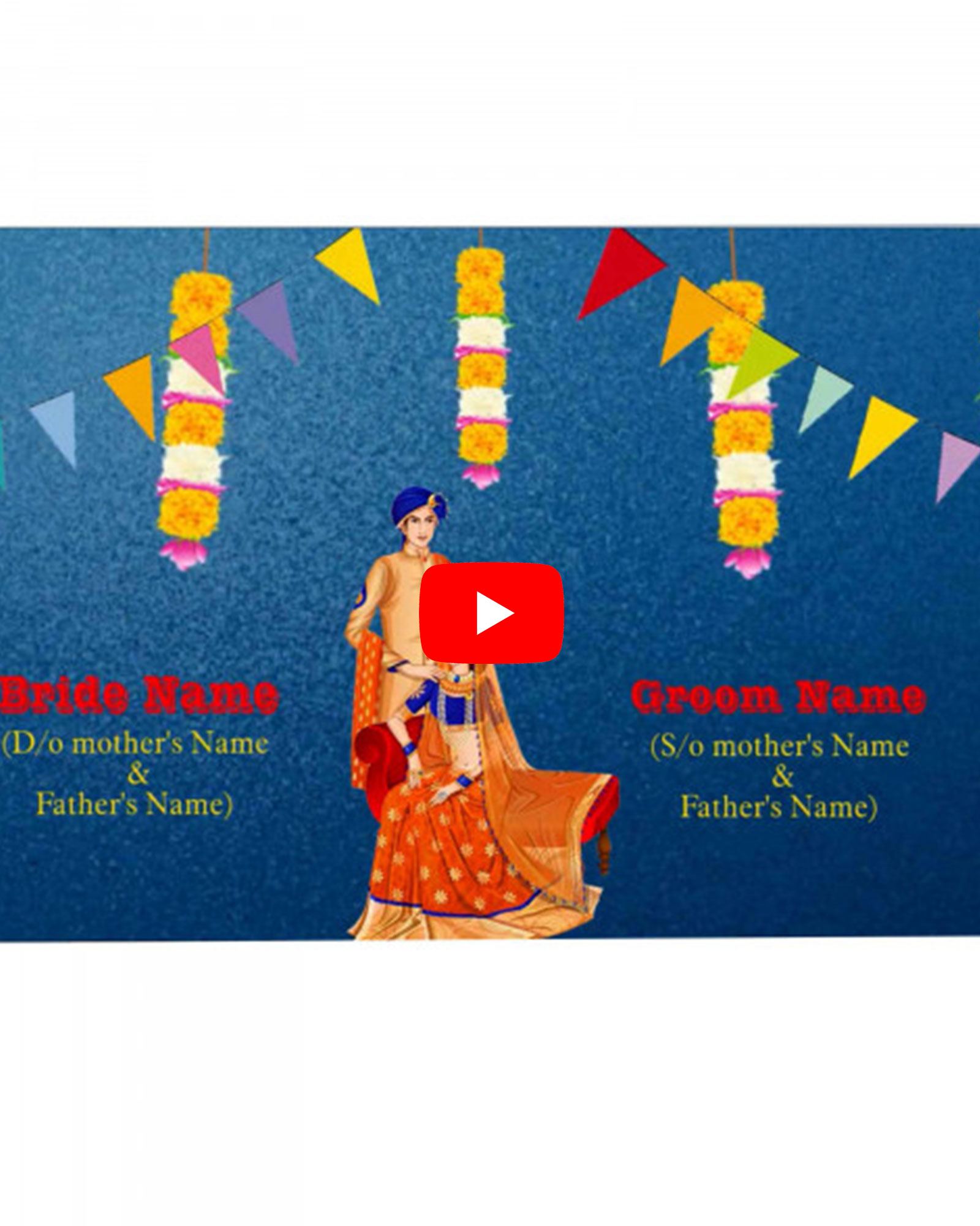 Horizontal Wedding Invitation Video