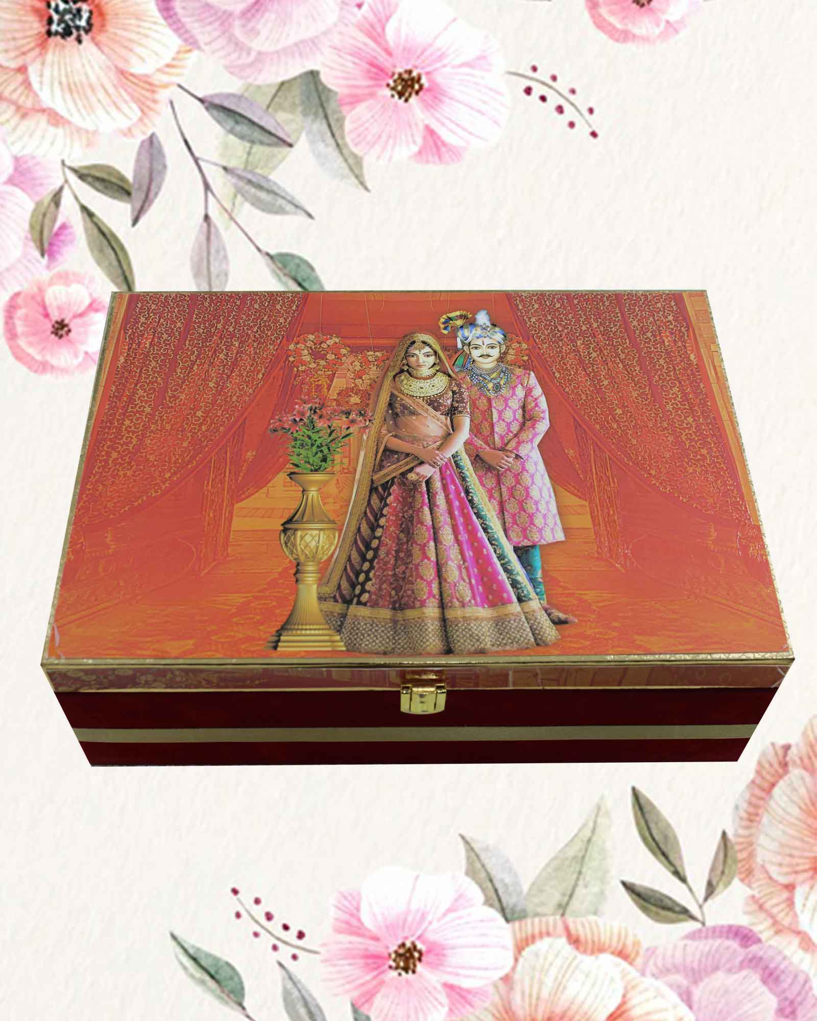 Uv Cotted Royal Indian Wedding Card