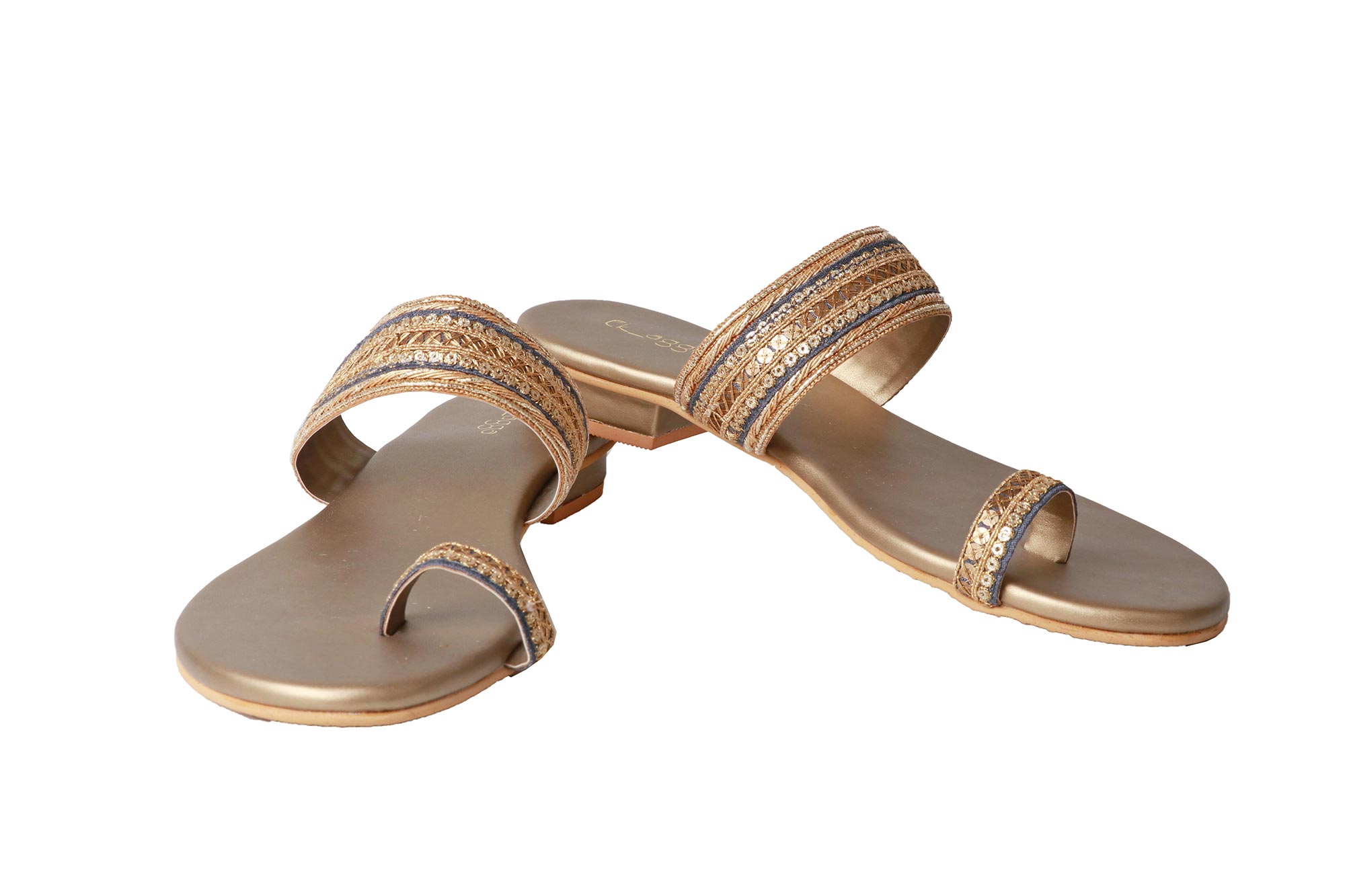 Beaded Sequins Flats 