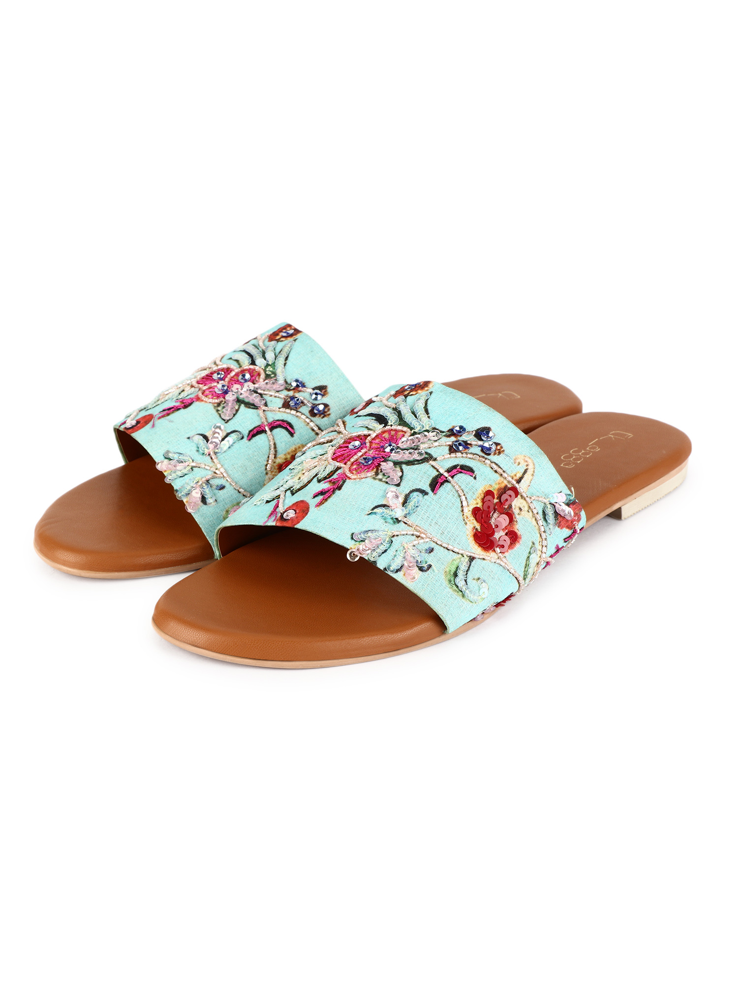 Blue Floral Sliders
