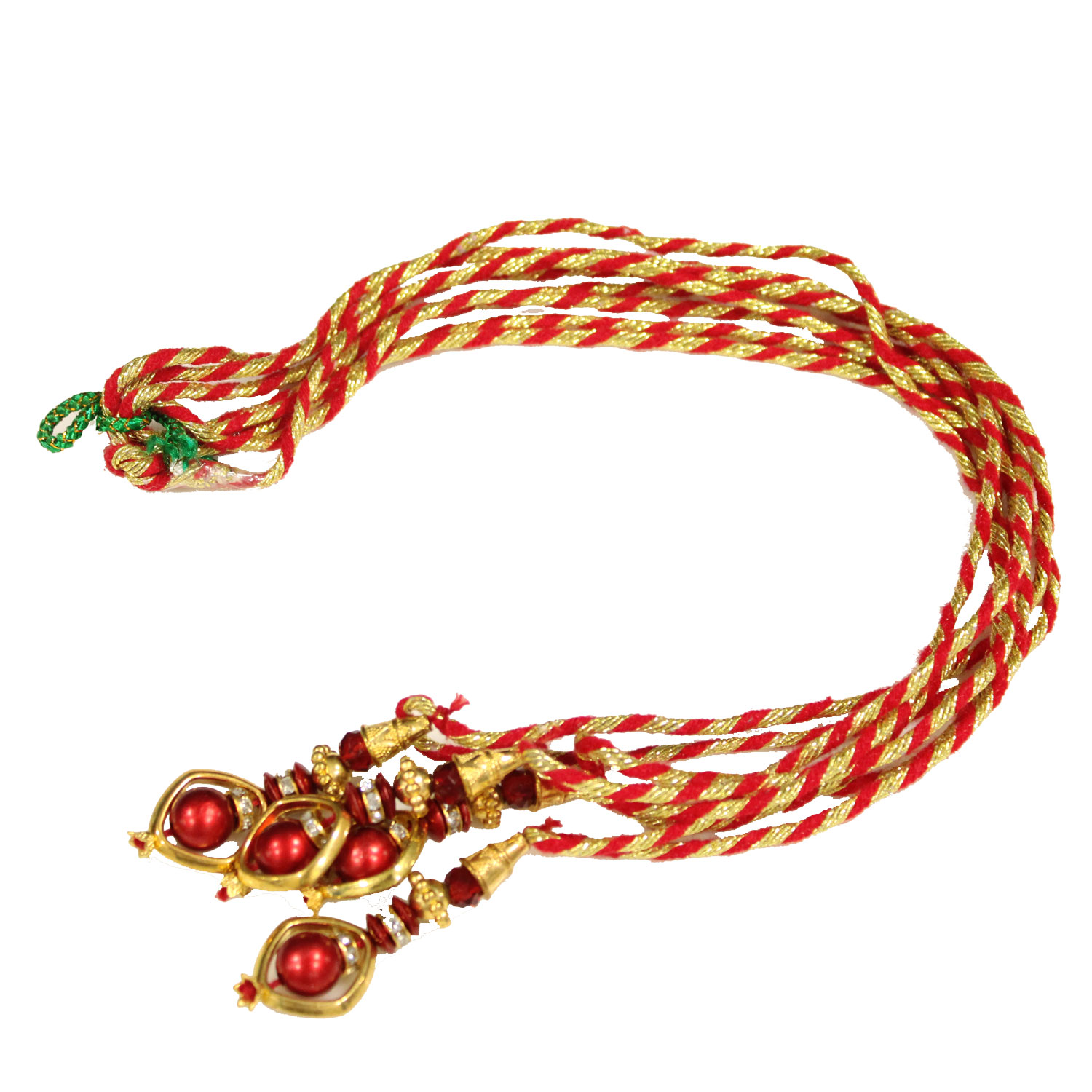 Silk Red & Golden Jardosi Varmala
