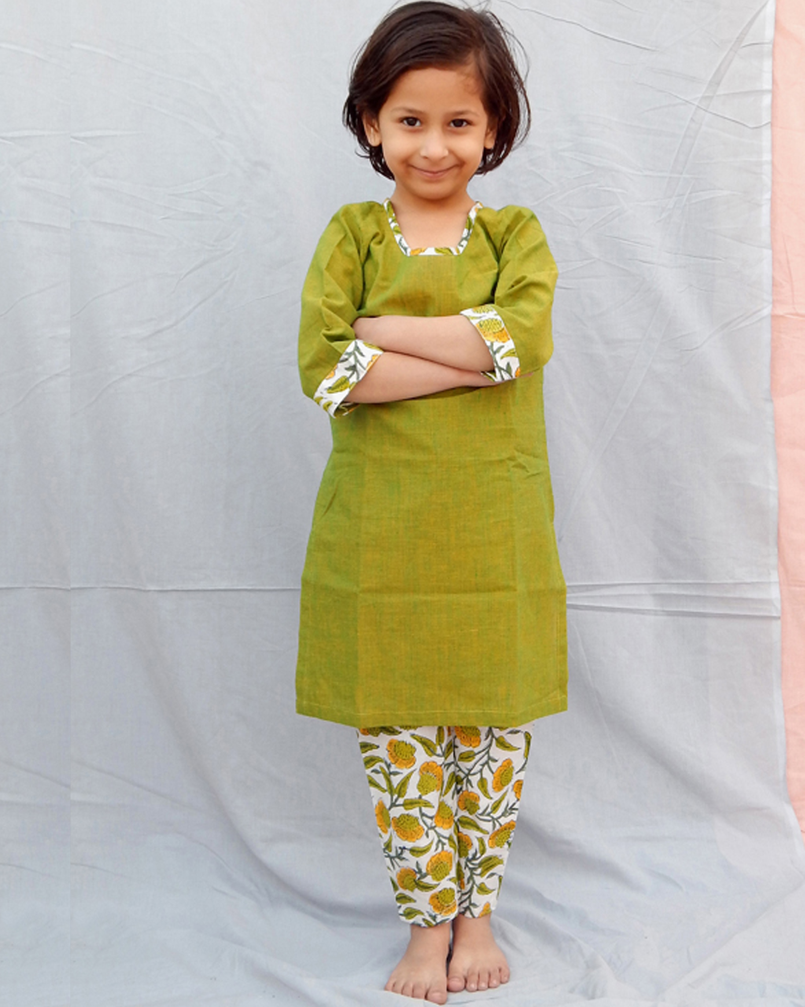  Green Kurta Sazerac Suit Set