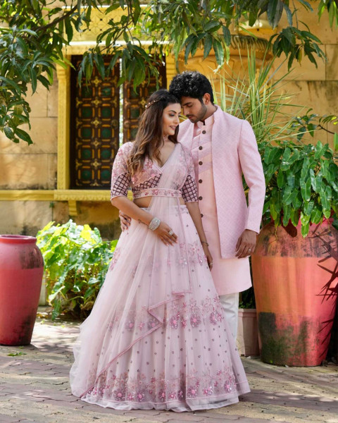 Buy Pakistani Pink Engagement Dress Online in India - Etsy